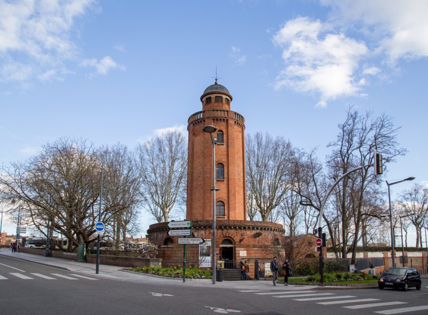 Historic Water Tower in Toulouse, France